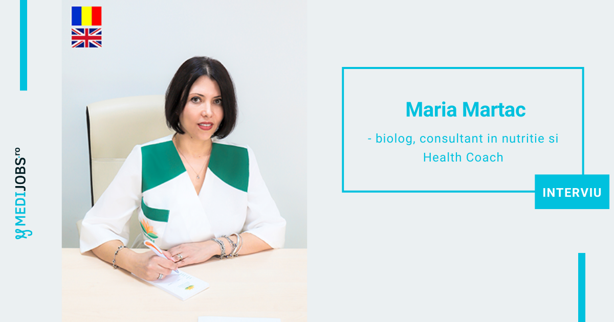 INTERVIU | Maria Martac, biolog, consultant in nutritie si Health Coach